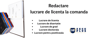 Redactare lucrare de licenta la comanda