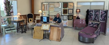 Exposition artisan peintre sur mobilier à Vieillevigne 44116