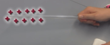 a positively charged rod