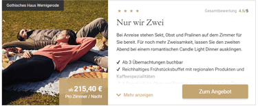 Romantiktrip mit Travel Charm Hotels in den Harz