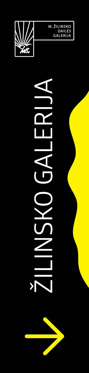Banner 1. It is written on it: Zilinskas gallery.