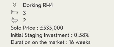 Staging case study in Dorking