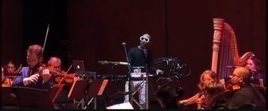 David De Mata playing electronics in 4 Seasons Recomposed