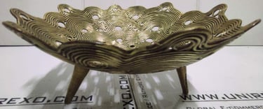 "Decorative brass bowl for fruits and centerpiece use-Tailored for overseas markets"