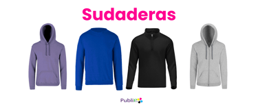 sudaderas de colores y modelos variados
