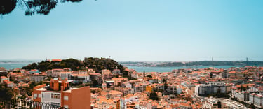 View of Lisbon from the top of the hill