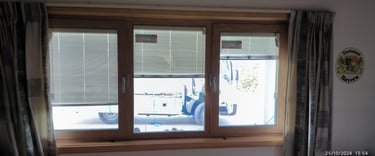 Double-glazed windows with integrated blinds installed in Auckland home, New Zealand