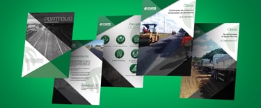 potifolio, paginas de uma catalogo