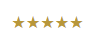 Five gold stars icon indicating a top 5-star rating for customer service reviews.