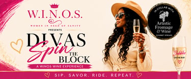 Divas Spin the Block Event Flyer