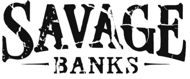 Black Savage Banks logo, transparent background.