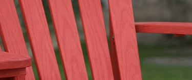 exterior furniture painted with classical and natural  barn paint 