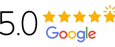 a google search engine logo with five stars