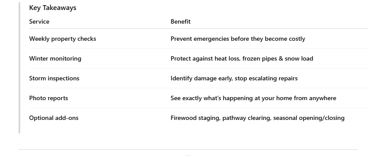 Caretaking Key Takeaways