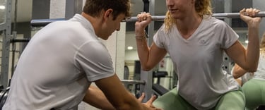 corrección de ejercicio sentadilla