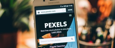 Visiting pixels website on mobile