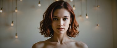 a woman with a red hair