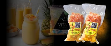 a couple of bags of fruit juices jugo frutos amarilos batidos amarillo smothies