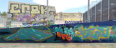 Mes, graffiti, paredes, Barcelona, Street Art, graffiti letters, paralelo