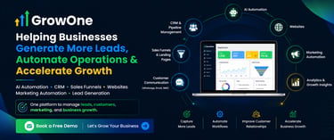 The All-in-One AI Platform Built to Help Businesses Attract, Engage, Automate, and Grow.
