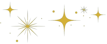 Elément décoratif - étoiles scintillantes- Rubenia Timmerman, auteure.