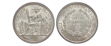 French Indochina Piastre Coin 1885