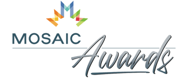 a logo for mosaic awards