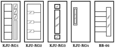 Pintu Motif Kaca