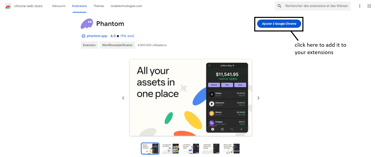 Solana Phantom Wallet add to google chrome
