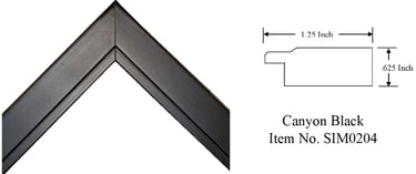 Black Picture Frame Item No. SIM0204