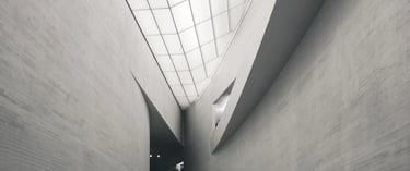 Modern minimalist interior of a building