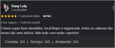 Avaliação de Cliente Dany