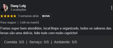 Avaliação de Cliente Dany