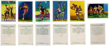 Enciclopedia Deportiva Basketball Baloncesto Cromos