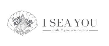a black and white logo with the words i sea you