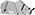 Pixelated gray mountain landscape silhouette graphic against a white background.