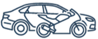 ícone de carro e moto