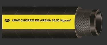 Manguera 429W para chorro de arena y polvos