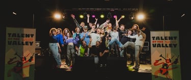 Groepsfoto bij de Talent of the Valley showcase