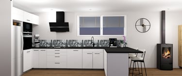 cuisine-contemporaine-blanc-noir