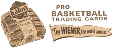 Kahn's Wieners Basketball Cards 1957-1965