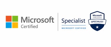 Official Microsoft Certified professional accreditation badge.
