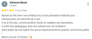 avis google freestyle football anniversaire