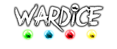 a logo for the game war, wardice