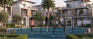 residential wellness estate living conceptual render