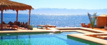 Египет плажува Ras shitan Nuweiba на бедуинската звезда