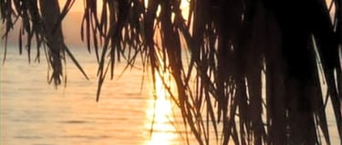 Romantic golden sunrise over the Red Sea at Bedouin Star couples beach holiday camp