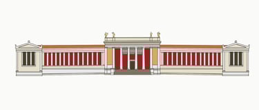 Illustration of the Hellenic National Archaeological Museum, Athens — deliaMAPS