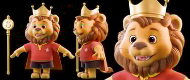 mascote 3D e personagem 3D