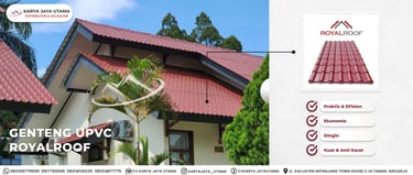 CV Karya Jaya Utama menjual Genteng uPVC Royalroof